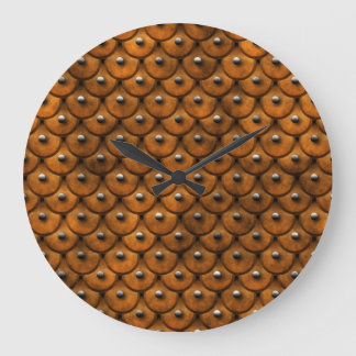 Studded Leather 1 Wall Clock Große Wanduhr