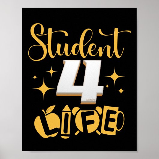 STUDENT 4 LIFE #studentlife Poster (Vorne)