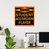 Student Accordion Player Poster (Heimbüro)