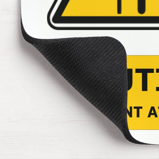 Student an Arbeit mousemat Mousepad (Ecke)