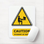 Student an Arbeit mousemat Mousepad (Mit Mouse)