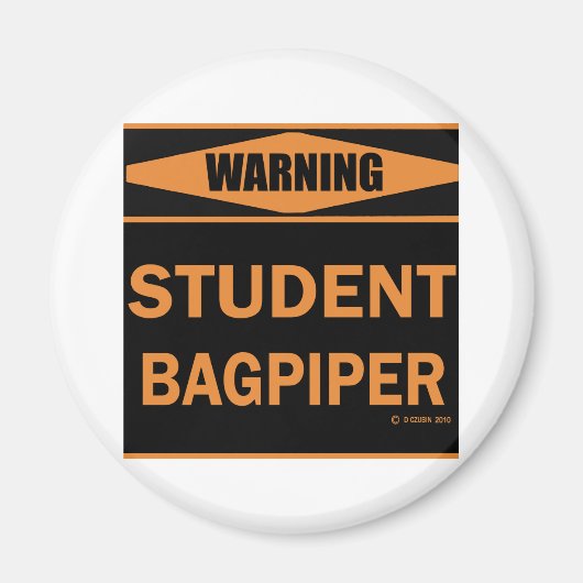 Student Bagpiper Magnet (Vorne)