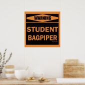 Student Bagpiper Poster (Küche)