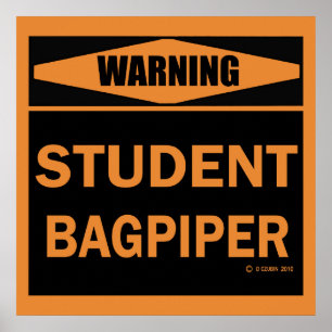 Student Bagpiper Poster