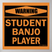 Student Banjo Player Poster (Vorne)