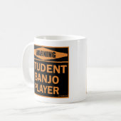 Student Banjo Player Tasse (Vorderseite Links)