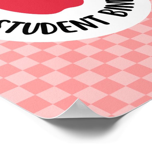 student binder title page insert for teachers poster (Ecke)