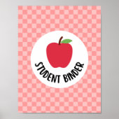 student binder title page insert for teachers poster (Vorne)