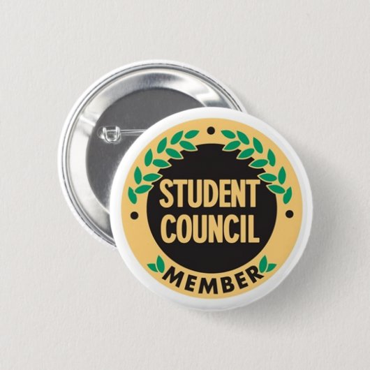Student counciller Button-Abzeichen Button (Vorne & Hinten)