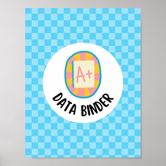 student data binder title page insert poster (Vorne)