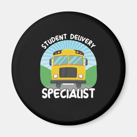 Student Delivery School Bus Driver Specialist Gift Magnet (Vorne)