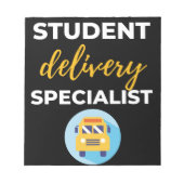 Student Delivery Specialist Notizblock (Vorderseite)