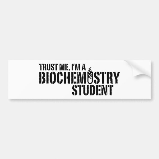 Student der Biochemie Autoaufkleber (Vorne)