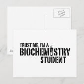 Student der Biochemie Postkarte (Vorne/Hinten)