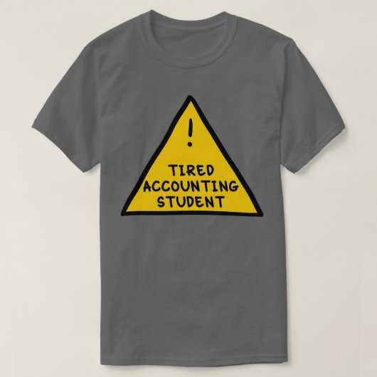 Student der Buchhaltung T-Shirt (Design vorne)
