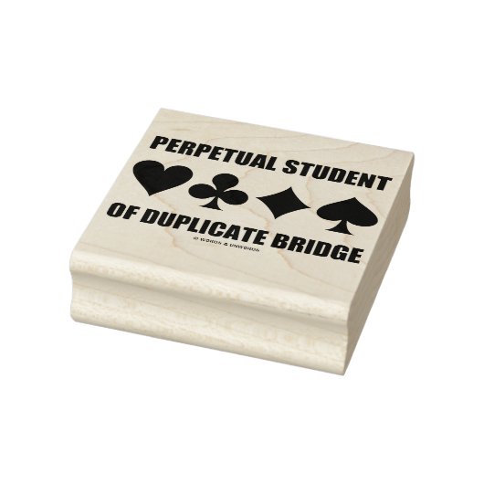 Student der doppelten Bridge-Card-Anzug Gummistempel (Stempel)