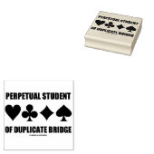 Student der doppelten Bridge-Card-Anzug Gummistempel (Stempel)
