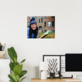 Student der hübschen Uni, der im Herbst studiert Poster (Heimbüro)