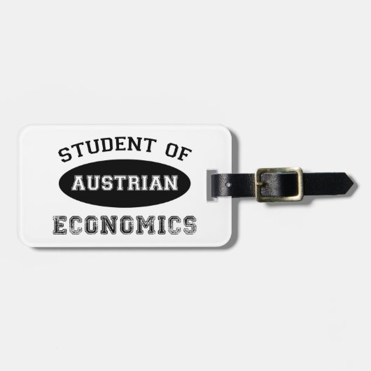 Student der österreichischen Wirtschaft Gepäckanhänger (Vorderseite horizontal)