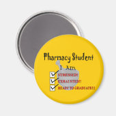 Student der Pharmazie "Bereit zum Studium!!!" Magnet (Vorderseite/Rückseite)