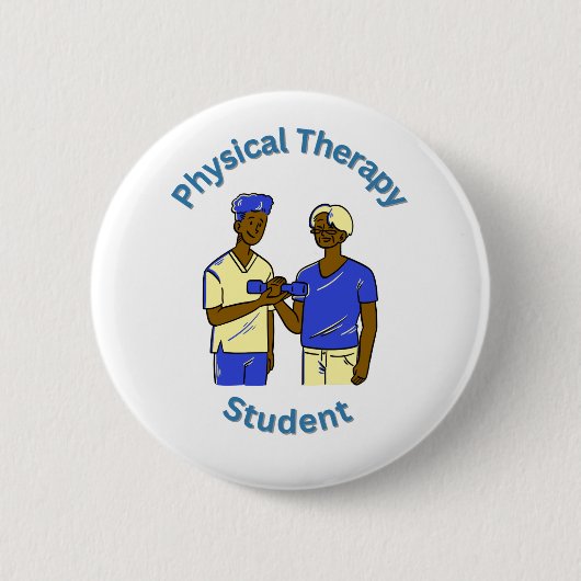Student der Physiotherapie Button (Vorderseite)