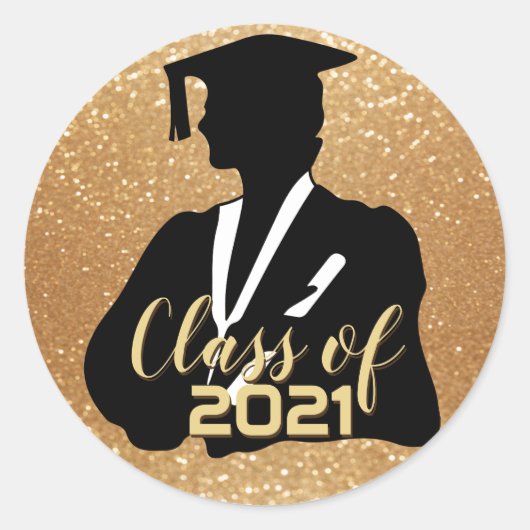 Student der Sekundarstufe Girl - Klasse 20XX Runder Aufkleber (Vorderseite)
