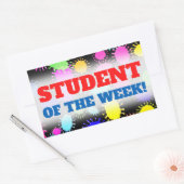 "STUDENT DER WOCHE!" Aufkleber (Umschlag)