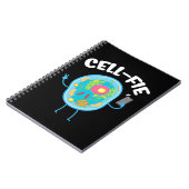 Student der Zell-Fie-Wissenschaft Biologie. Notizblock (Linke Seite)