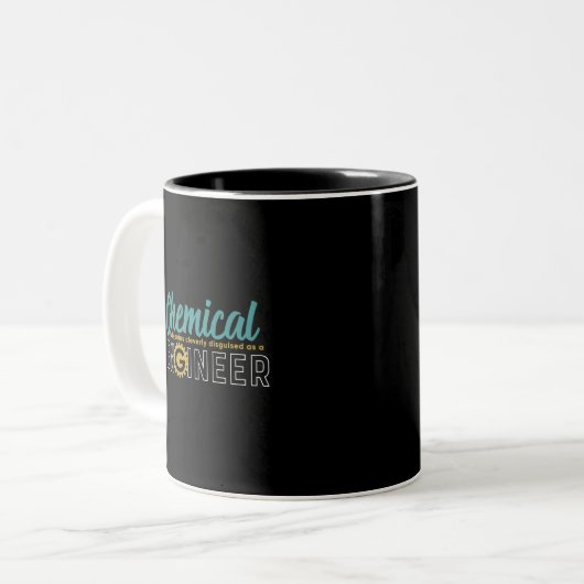 Student des Chemieingenieurs Funny Geek Zweifarbige Tasse (Vorderseite Links)