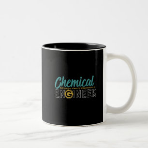 Student des Chemieingenieurs Funny Geek Zweifarbige Tasse