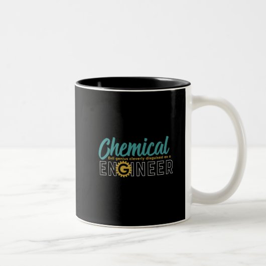 Student des Chemieingenieurs Funny Geek Zweifarbige Tasse (Rechts)