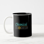 Student des Chemieingenieurs Funny Geek Zweifarbige Tasse (Links)