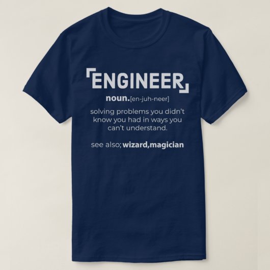 Student des Ingenieuringenieurs Funny Engineer T-Shirt (Design vorne)