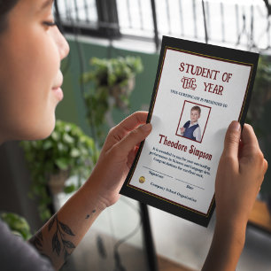 Student des Jahres Foto nach Maß