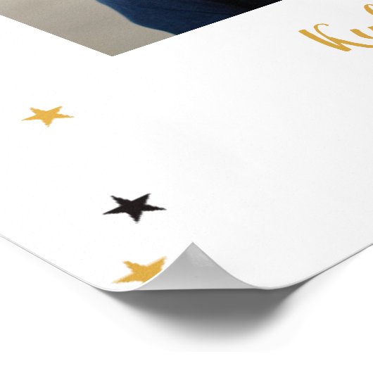 Student des Monats Abschlussfeier Unterschrift Spa Poster (Ecke)