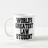 Student des weltbesten Rechts Kaffeetasse (Links)