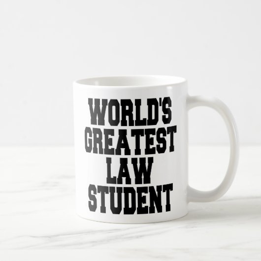 Student des weltbesten Rechts Kaffeetasse (Rechts)