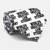 Student des weltbesten Rechts Krawatte (Gerollt)