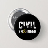 Student des Zivilen Ingenieurs Zivil Engineering Button (Vorne & Hinten)