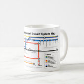 Student Development Transit System Map Mug Kaffeetasse (VorderseiteRechts)