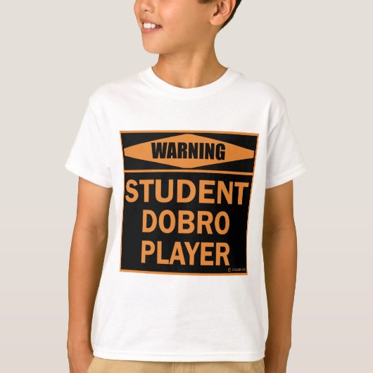 Student Dobro Player T-Shirt (Vorderseite)
