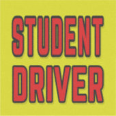 Student Driver Aufkleber (Vorderseite)