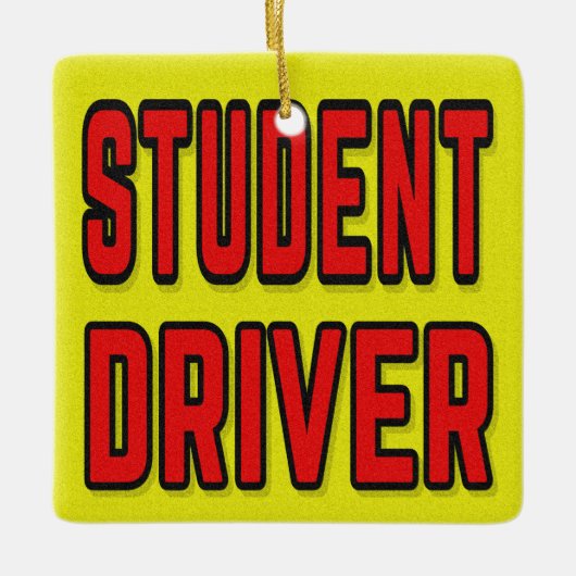 Student Driver Keramikornament (Vorderseite)