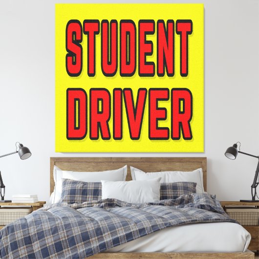 Student Driver Leinwanddruck (Insitu (Schlafzimmer))