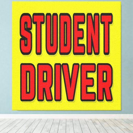 Student Driver Leinwanddruck (Insitu (Holzboden))