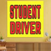 Student Driver Leinwanddruck (Insitu (Wohnzimmer))