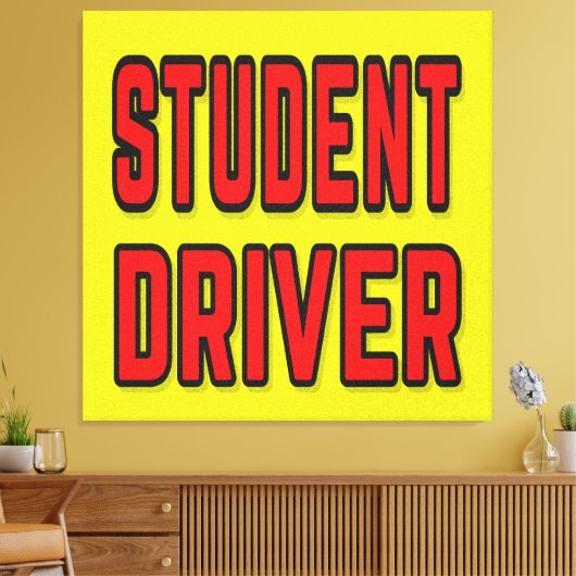 Student Driver Leinwanddruck (Insitu (Wohnzimmer))