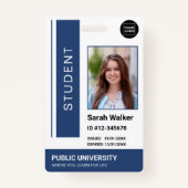 Student Foto Ausweis Universität Marinebasis blaue (Vorderseite)