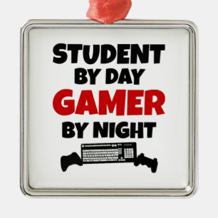 Student Gamer Ornament Aus Metall