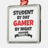 Student Gamer Ornament Aus Metall (Links)